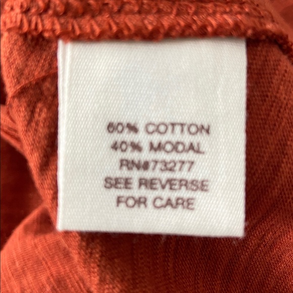 Mudd Y2K Retro Long Sleeve Rust Orange Heather Shirt Juniors Size Medium - Picture 7 of 11